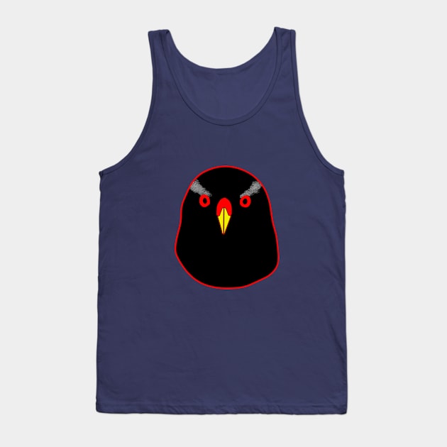 Black Goshawk with red eyes and yellow beak Tank Top by dalyndigaital2@gmail.com